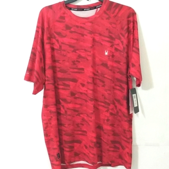 SPYDER RASH GUARD SUN SURF SAND UPF 30+ QUICK DRY SWIM SHIRT SIZE LARGE … - Picture 1 of 5